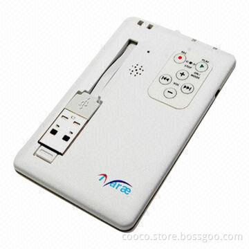 Card USB Flash Drive with Twist Cap, Multiple Partition, Plug-and-play Function and LED Indicator